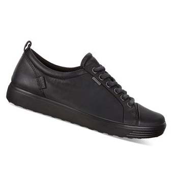 Women's Ecco Soft 7 Gtx Sneakers Black | SG 235SGL